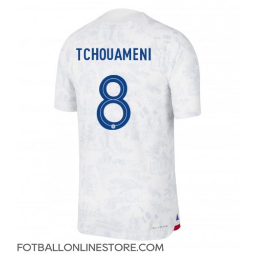 Billige Frankrike Aurelien Tchouameni #8 Bortetrøye VM 2022 Kortermet